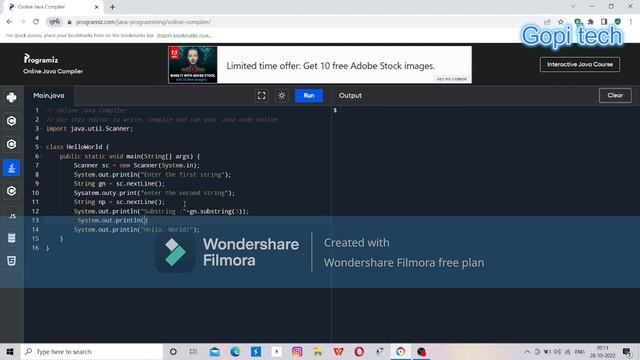 basics of Java programming part-6 (concat,substring,charAt) смотреть онлайн