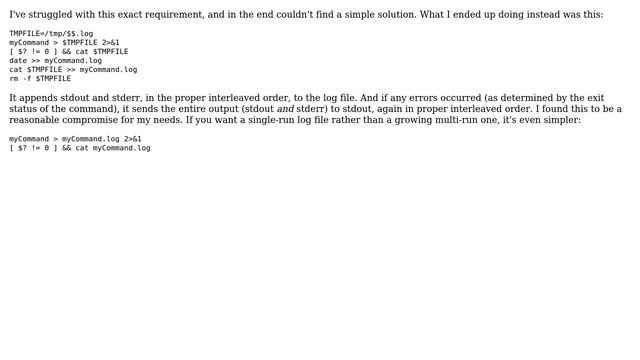 Unix & Linux: Show only stderr on screen but write both stdout and stderr to file (9 Solutions!!) смотреть онлайн