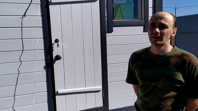 Готовая перевозная мобильная баня 2,4 на 4. Строительство бань в Новосибирске. УСТАНОВКА БАНИ