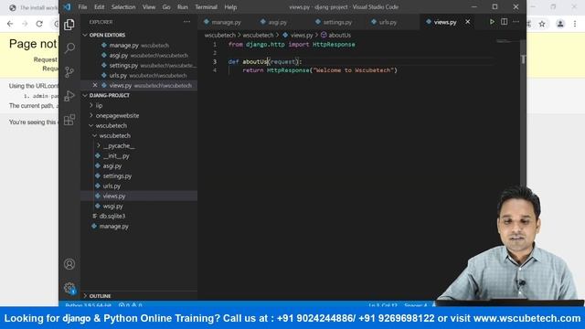 Learn to Create URLs & Views in Django | Django Framework | Django Tutorial