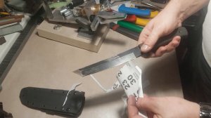 Заточил нож  Cold Steel Recon Tanto.