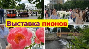 240608 Цветочная выставка Цветы берег реки Орлик Пионы сорта пионов Детский парк плотина город Орёл