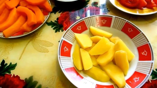 Тыква Запеченная, Запеченная Тыква с Картофелем, Еда в Пост