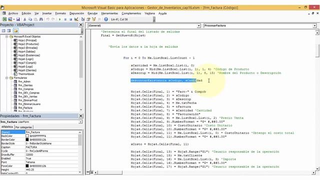 Gestor de Inventarios Parte 16 | Facturación... Guardar e Imprimir | VBA Excel 2013 #41 смотреть онлайн