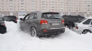 KIA Sorento 2.4 snow Соренто в снегу бездор offroad