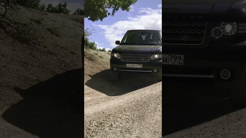 RANGE ROVER спуск с горы! ⛰️ #landrover #rangerover #shorts #offroad