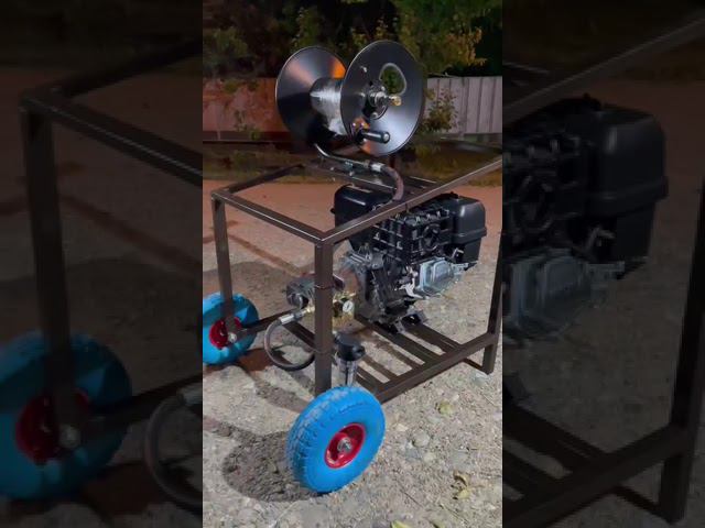 Бензиновая мойка. Насос (Италия) + Двигатель (Китай) смотреть онлайн