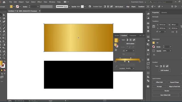 How to make Gold Color in Adobe Illustrator | Adobe illustrator tutorial | Gold Color смотреть онлайн