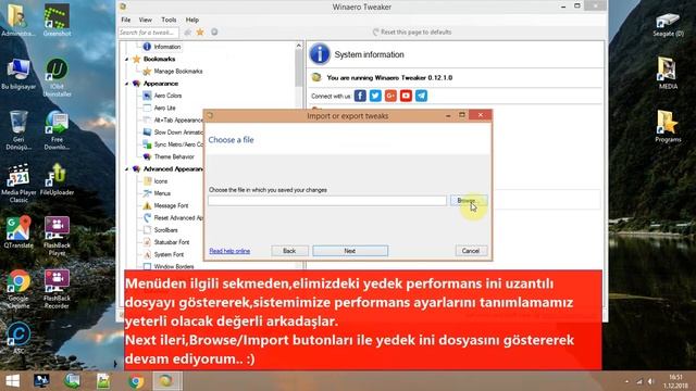 Winaero Tweaker Ile Windows Performansını Arttırma Işlemi