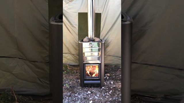 HISSI TENT SAUNA with HARVIA STOVE