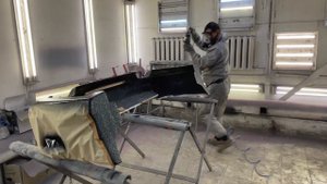 Покраска бампера раптором