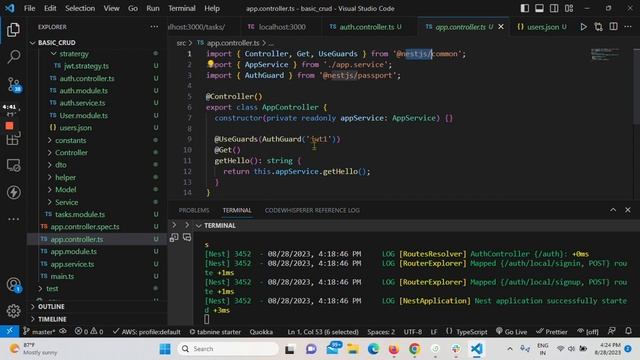 NestJs Authentication With JWT Tokens