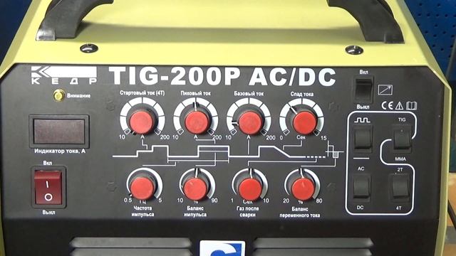 Обзор на сварочный аппарат КЕДР TIG-200P AC/DC смотреть онлайн