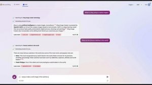 Bing Chat can create Free AI Images!