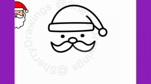 HOW TO DRAW SANTA CLAUS EASY | CHRISTMAS DRAWING