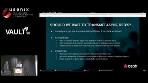 Vault '20 - Asynchronous Directory Operations in CephFS