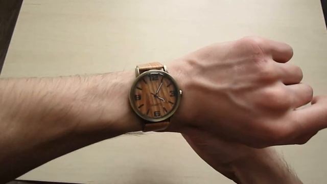 Деревянные часы. Обзор стильных часов! смотреть онлайн