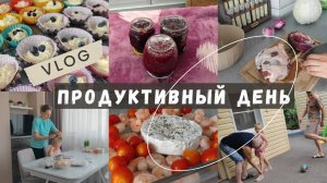 Много НАГОТОВИЛА/ Собрали малину - сварила варенье/ Продуктивный день