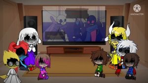 Undertale reacts to King Multiverse VS Error 404