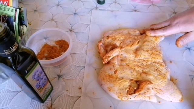 Курочка табака за 15 минут на электрогриле. Рецепт курочки на гриле