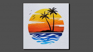 Простая демонстрация рисования пляжа с двойной экспозицией / Удобная малярная лента #25