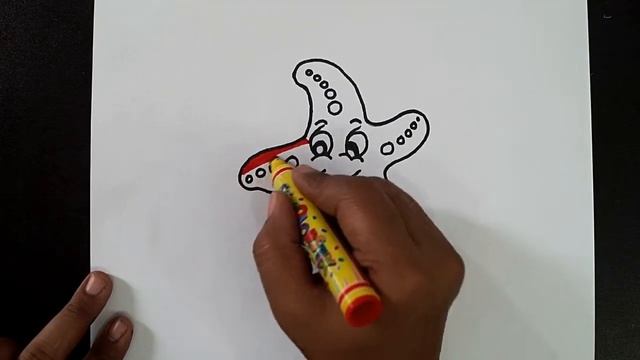 How To Draw A Starfish || Starfish Coloring Pages || Drawing For Children смотреть онлайн