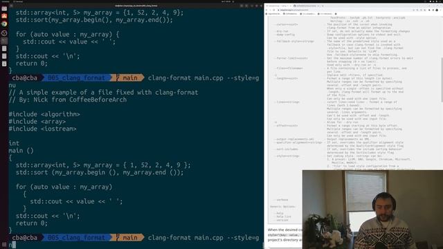 Software Development with C++: clang-format смотреть онлайн