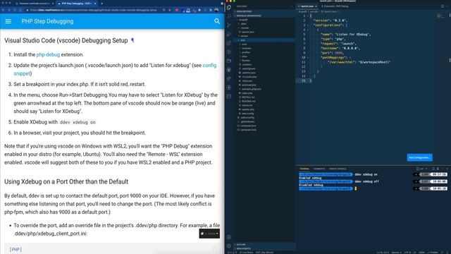 Configure VSCode with XDebug