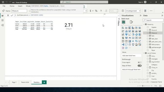 Confidence.Norm  DAX Function in Power BI - Learning Power Bi 2023