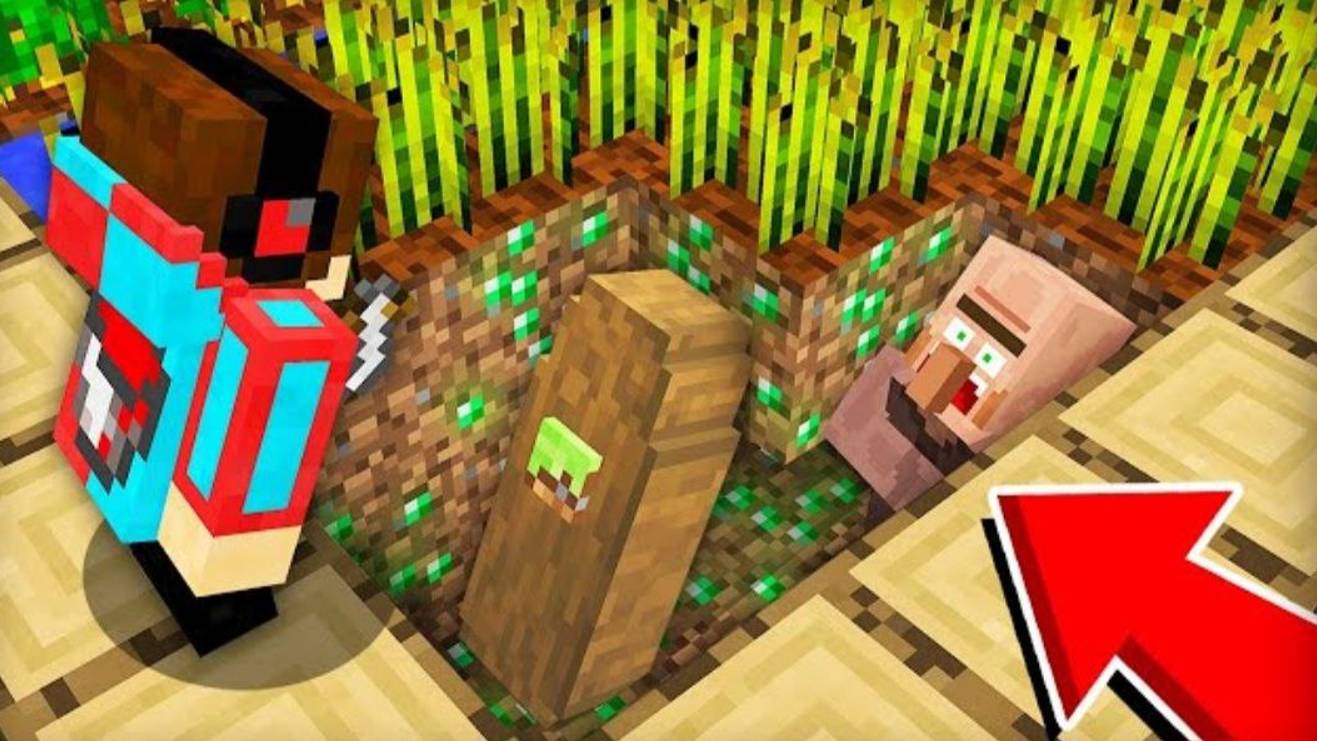 ЗАЧЕМ ЖИТЕЛЬ ЗАКОПАЛ ЭТО НА МОИХ ОГОРОДАХ В МАЙНКРАФТ _ Компот Minecraft