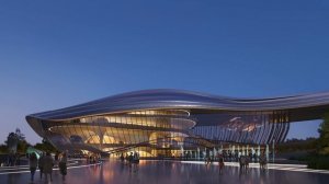 Jinghe New City Culture & Art Centre by Zaha Hadid Architects