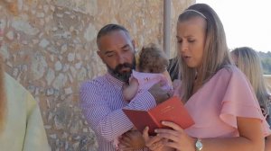 Крестины ребенка в Греции, Крит. Baptism in Greece.
