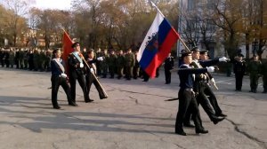 Прощание со знаменем в/ч 25151 (51 УОПП ТОФ). ч.2.mp4