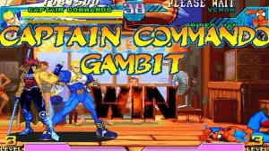 Marvel vs Capcom: Clash of Super Heroes (Arcade) - Captain Commando/Gambit Longplay