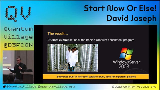 Start Now or Else! - David Joseph | Quantum Village @ DEF CON 30 смотреть онлайн