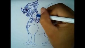 I019 สื่อเสริมการสอนศิลปะ   :  วาดภาพสิงห์