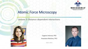 Atomic-Force Microscopy (AFM). Lecture 3: Distance-Dependent Interactions