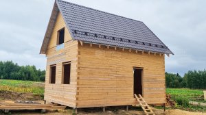 Недорогой, красивый дом 6 на 8 от Центра Домостроения. Строительство деревянного дома в Сыктывкаре