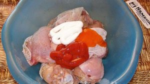 Куриные бёдра и голени в микроволновке