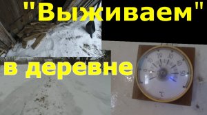 "Боремся" со снегом, "выживаем" в деревне