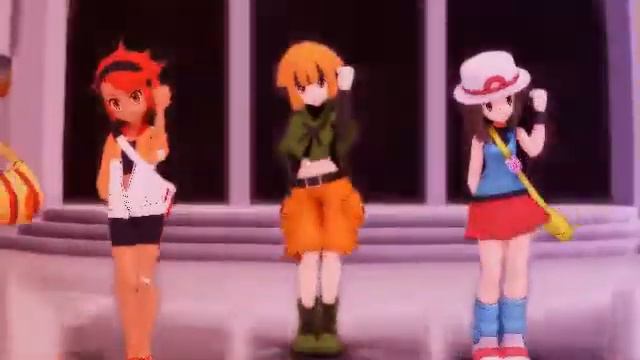 MMD Pokemon - Girls (Gardenia, Camilla, Mina, Leaf, Lyra) смотреть онлайн