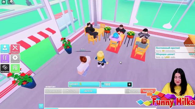 ОТКРЫЛА РЕСТОРАН в Roblox My Restaurant!