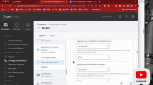 Nudge configuration overview in Jamf Pro - JSS -  forcing standard users to do major macOS updates