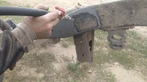 Пескоструй рамы самодельным пескоструем