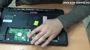 Инструкция по замене памяти, жесткого диска, WI-FI и DVD RW ноутбука Acer 5742.