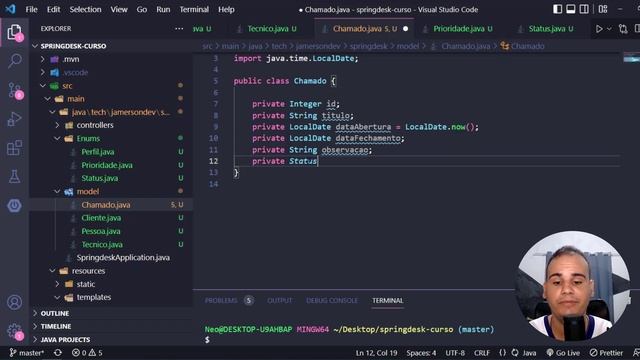 Aula 3 | Curso Spring Boot e Security - Criando as Classes do Projeto Parte 2 смотреть онлайн