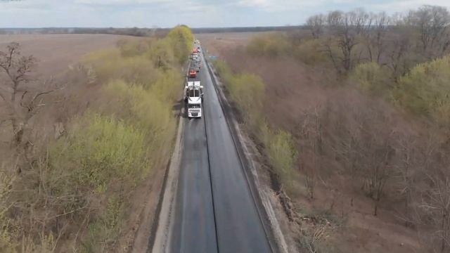 Трасса Ромны-Пирятин Р-60. Ремонт дорог в Украине 2020 смотреть онлайн