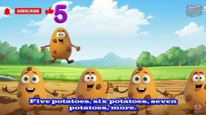 One Potato, Two Potatoes Song | Kids & Nursery Rhyme | Sing along Song | Counting Song | Animation