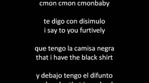 Juanes - La Camisa Negra (The Black Shirt) ENGLISH/SPANISH lyrics/letra