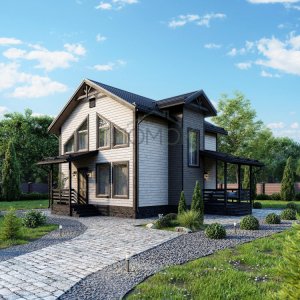 Каркасный дом Яуза 8x8